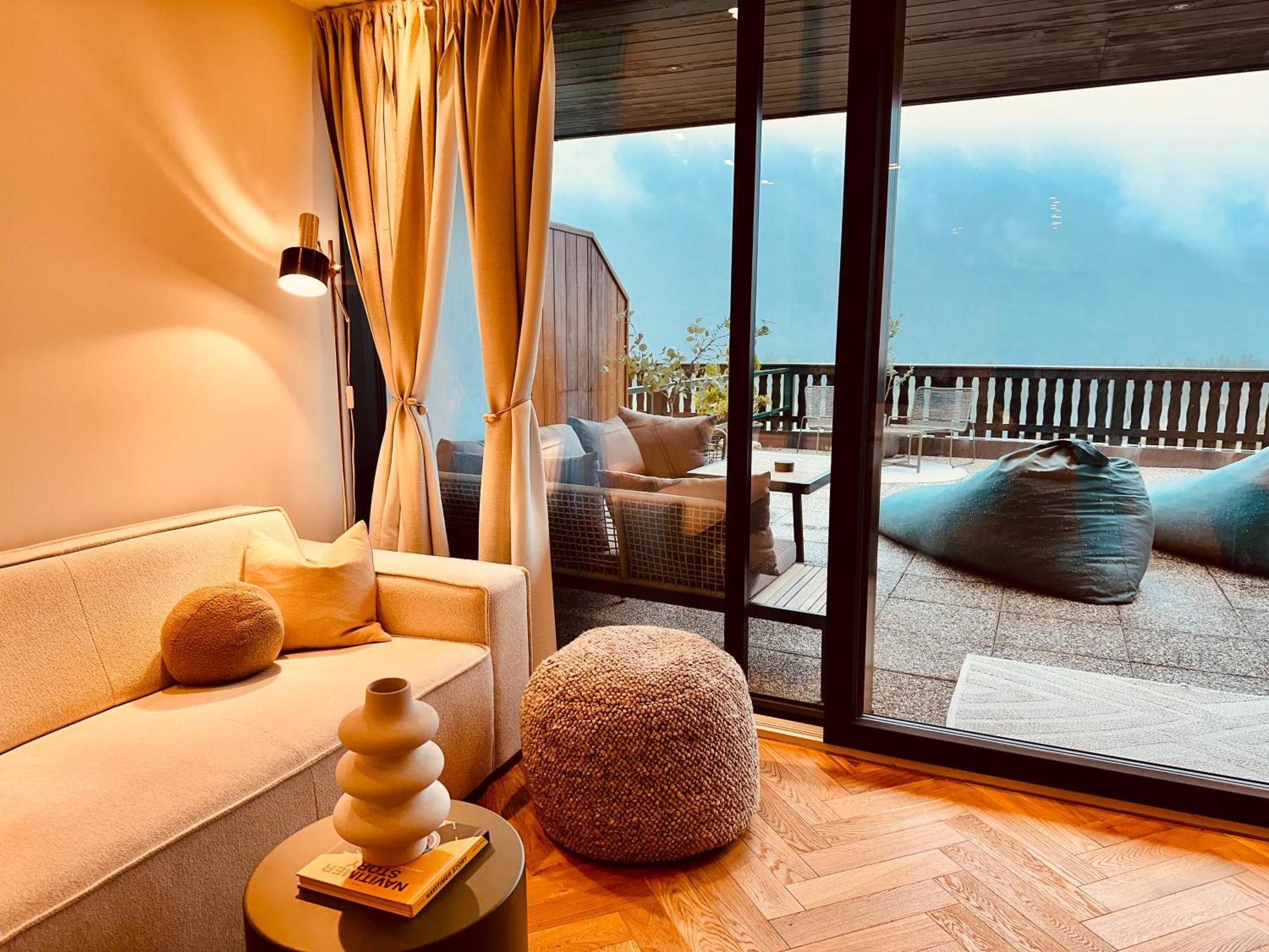 Das Alpenzeit Appartement Mit Just Private Terrasse (Adults Only) バート・アウスゼー エクステリア 写真