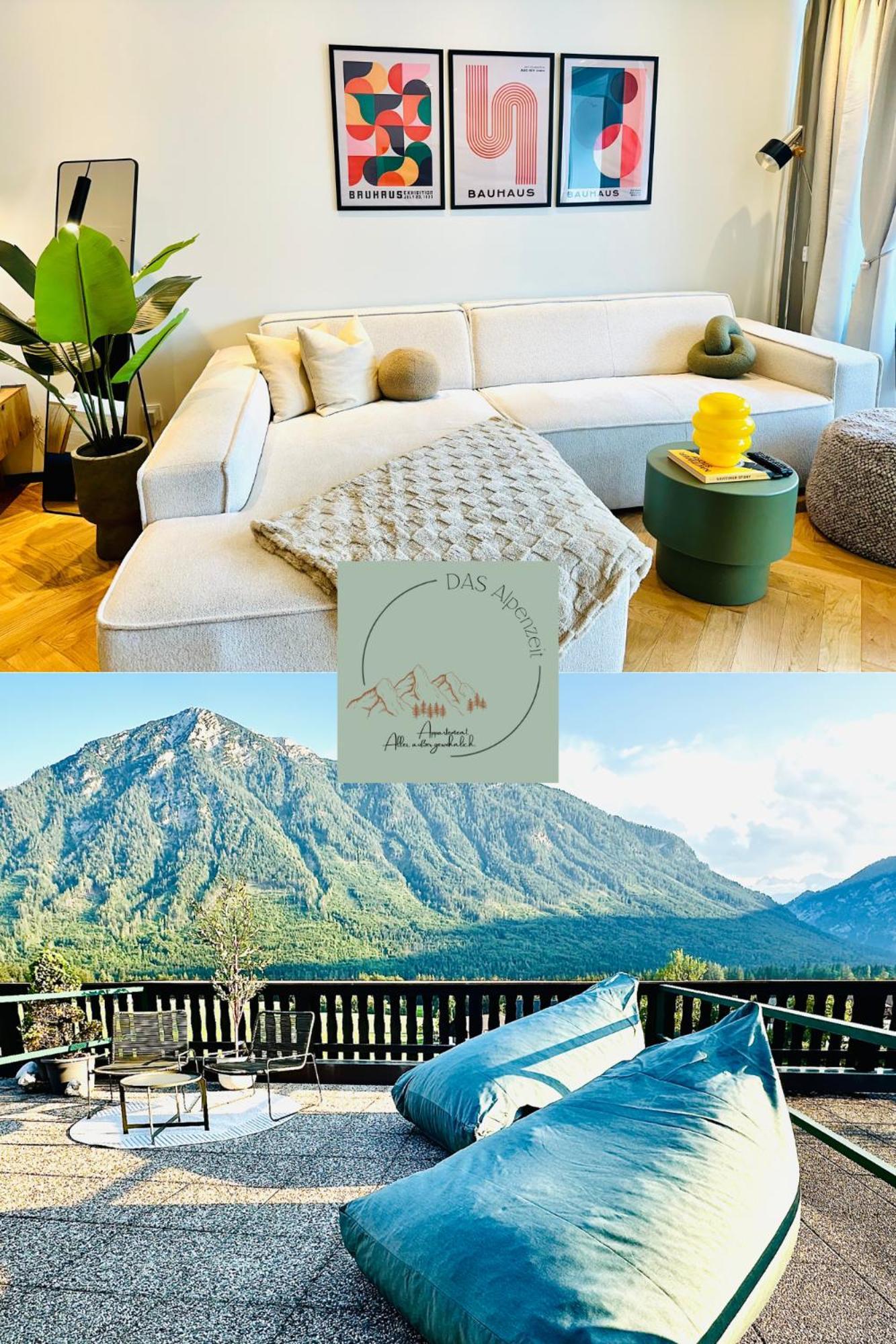 Das Alpenzeit Appartement Mit Just Private Terrasse (Adults Only) バート・アウスゼー エクステリア 写真