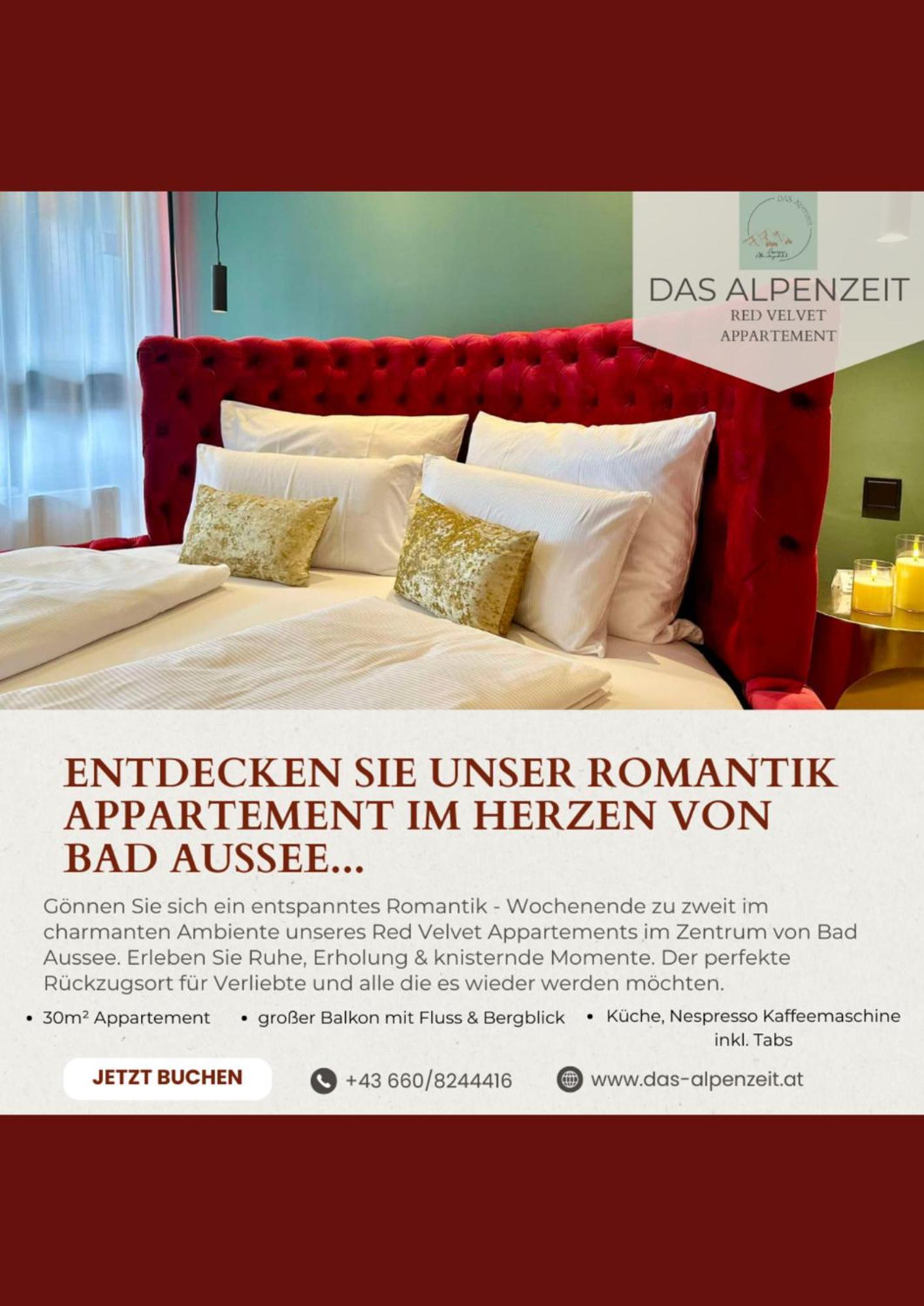 Das Alpenzeit Appartement Mit Just Private Terrasse (Adults Only) バート・アウスゼー エクステリア 写真
